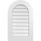 Ekena Millwork Round Top Surface Mount PVC Gable Vent: Non-Functional, w/ 3-1/2"W x 1"P Standard Frame, 20"W x 32"H GVPRT20X3201SN - alternate 1
